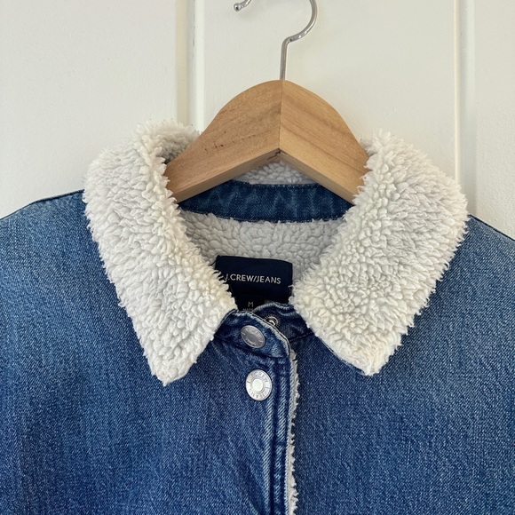 NOT FOR SALE J Crew Sherpa Lined Denim Jacket - Picture 4 of 5